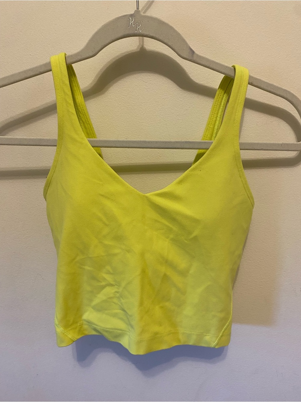 lululemon Align tank size 2 highlighter yellow